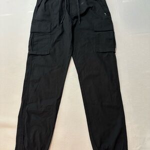 Hurley Black Cargo Joggers NWT Small